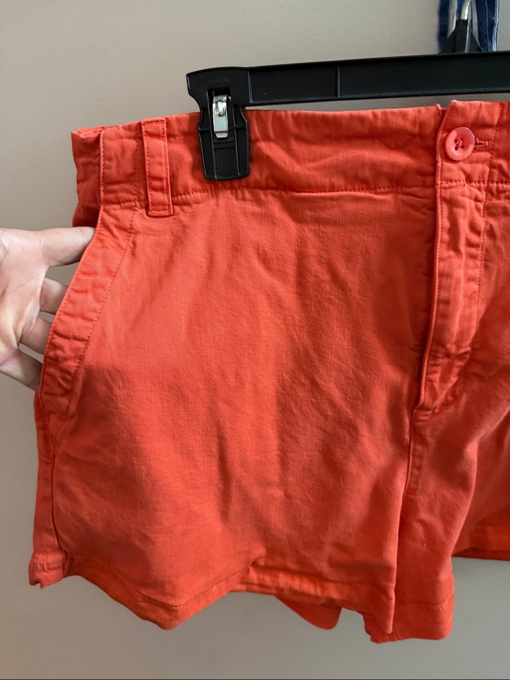 Women's Orange Casual Tencel Shorts Large Elastic Back Waistband Soft 🍊 - Picture 2 of 5